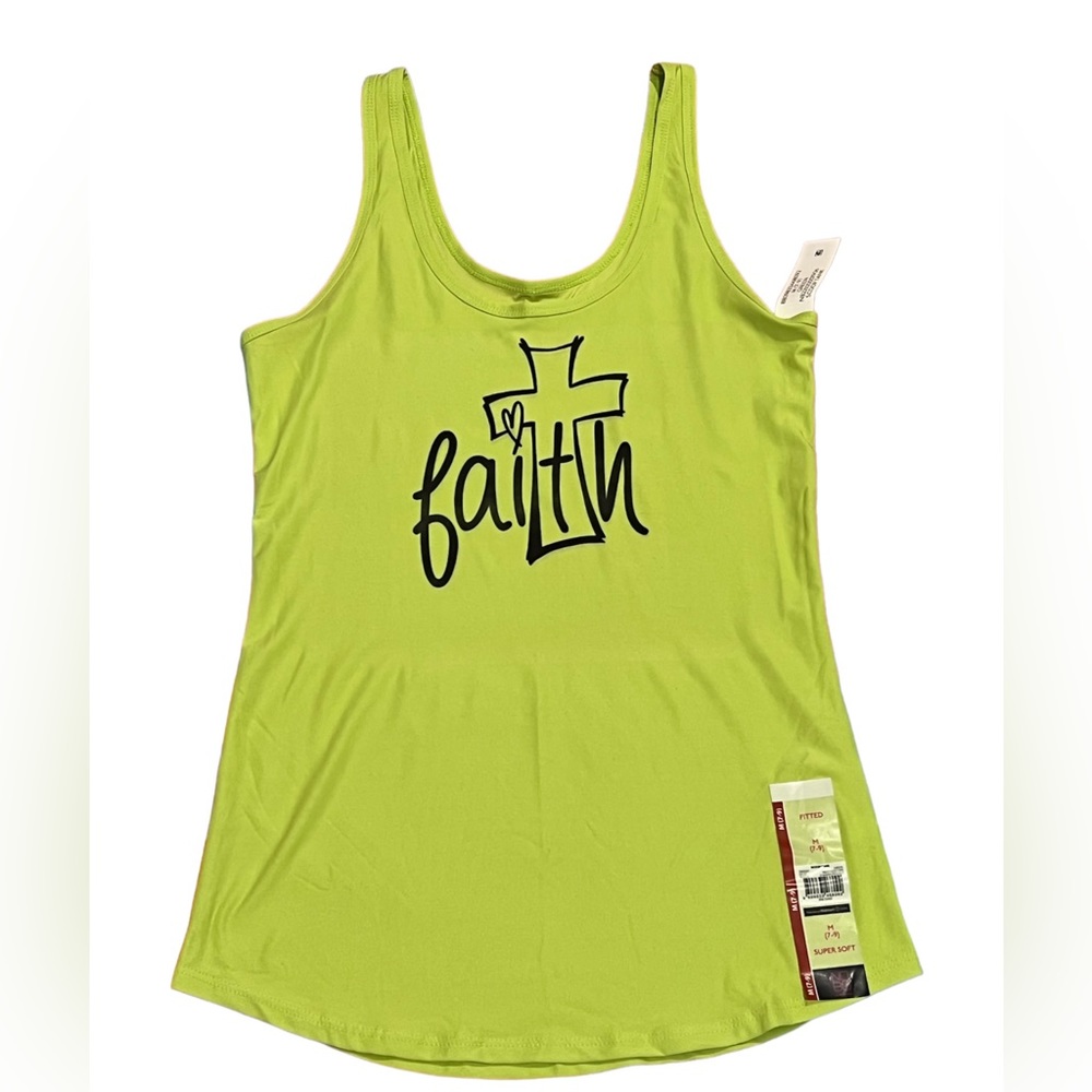 Faith woman’s medium tank top shirt.